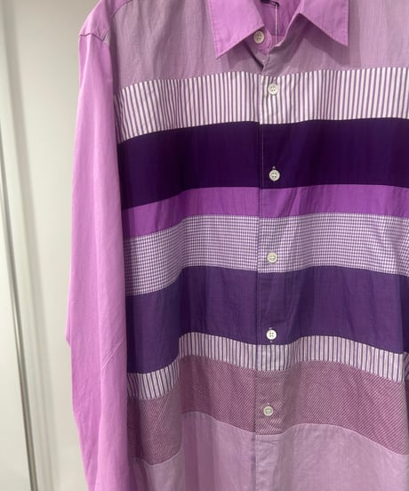 COMME des GARCONS HOMME マルチボーダーシャツ