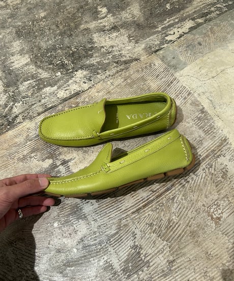 PRADA レザー ドライビングシューズ