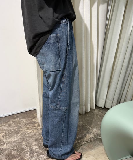 90s ニータック デニムパンツ