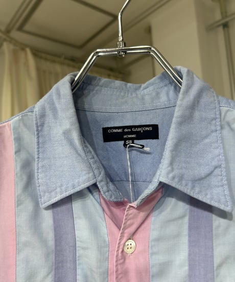 COMME des GARCONS HOMME オックスフォードストライプ切り替えシャツ
