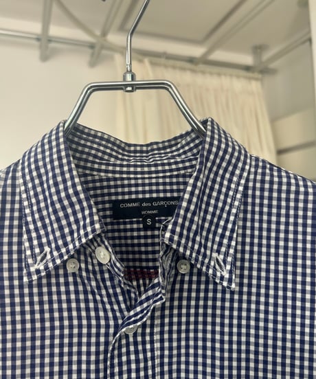 COMME des GARCONS HOMME ダブルポケット ギンガムチェックシャツ