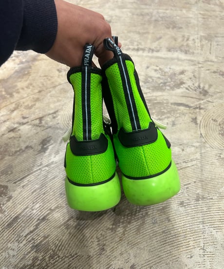 PRADA サイドゴア メッシュブーツ