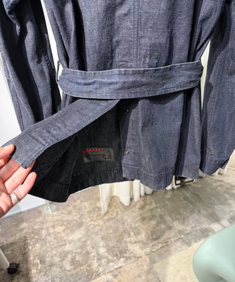 PRADA SPORTS ベルテッドデニムジャケット