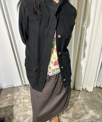 リネン3ポケット比翼ジャケット