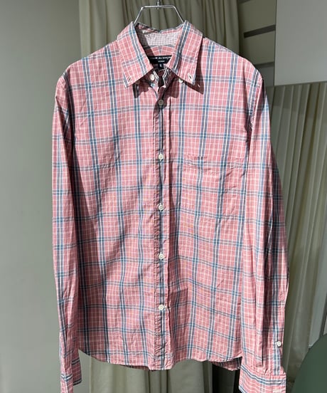 COMME des GARCONS HOMME コットンチェックシャツ