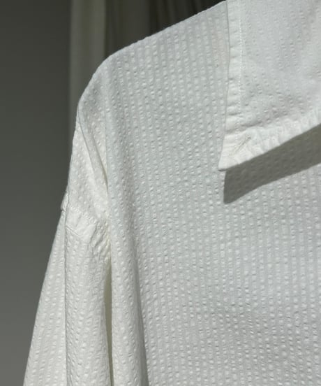 00s LANDS' END シアサッカーボタンダウンシャツ