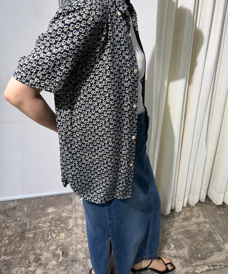 COMME des GARCONS HOMME ヒマワリ柄 レーヨンシャツ