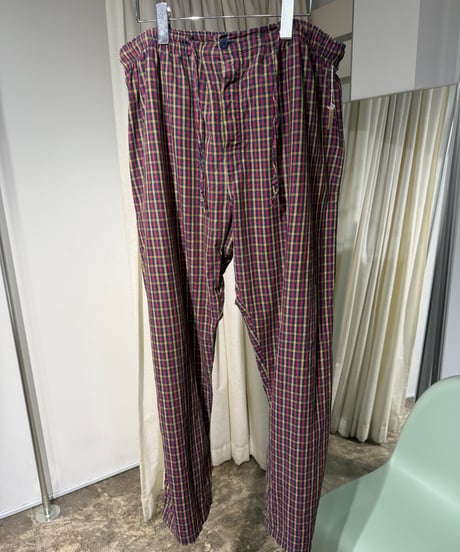 Unkown チェックパジャマパンツ