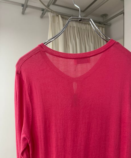 RED VALENTINO コットンレーヨン フリルカーディガン