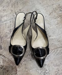 PRADA ポインテッドピンヒール シューズ