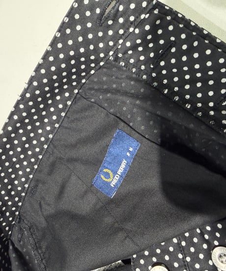 Fred Perry ドット柄 コットンショーツ