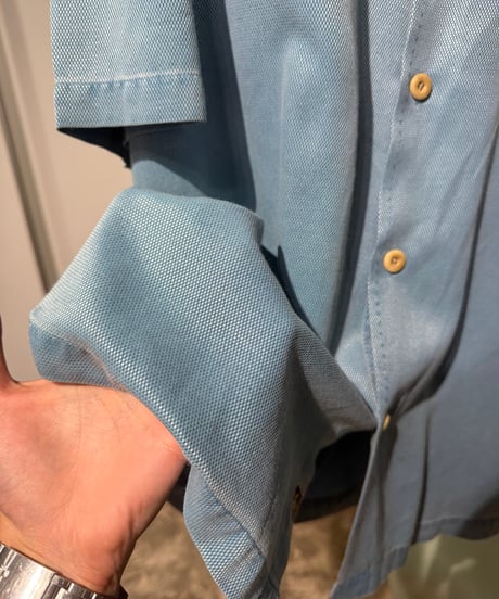 90s Nat Nastシルクコットン半袖シャツ