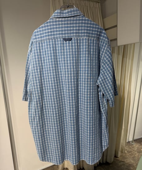 90s PEPE JEANS 刺子ステッチ 半袖チェックシャツ