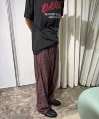 Unkown チェックパジャマパンツ