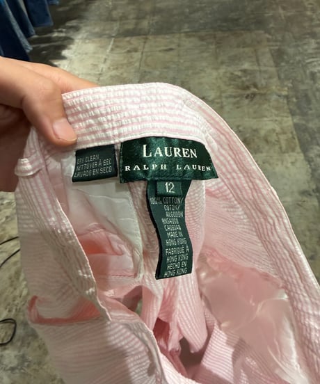 90s Lauren コットンシアサッカー ショーツ