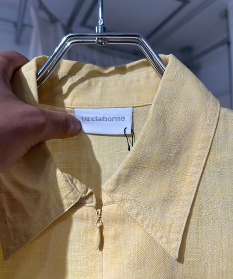 00s Liz Claiborne ノースリーブ リネンシャツ