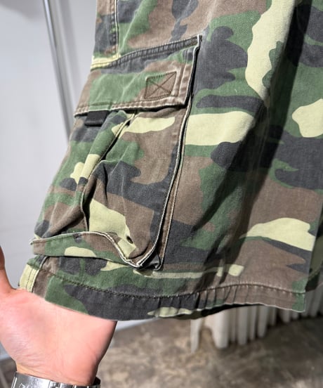 90s カモ柄 コットンカーゴショーツ