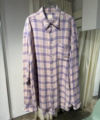 90s ポルトガル製 GAP リネンチェックシャツ