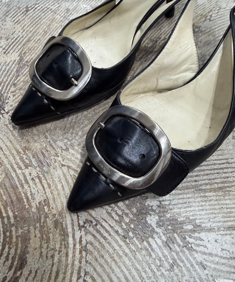 PRADA ポインテッドピンヒール シューズ