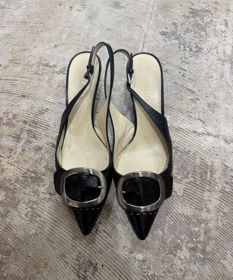 PRADA ポインテッドピンヒール シューズ