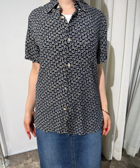 COMME des GARCONS HOMME ヒマワリ柄 レーヨンシャツ