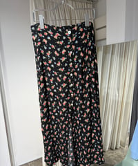 90s Lizwear レーヨン花柄スカート