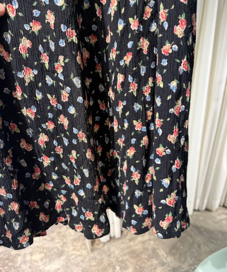 90s Lizwear レーヨン花柄スカート