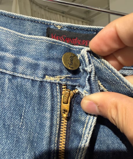 80s アメリカ製 YVES SAINT LAURENT デニムパンツ