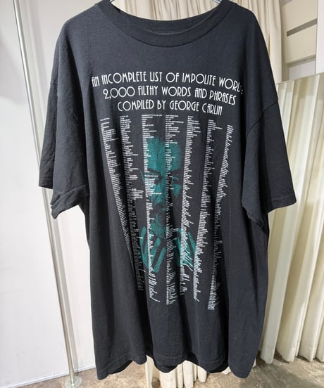 00s George Carlin 放送禁止用語Tシャツ