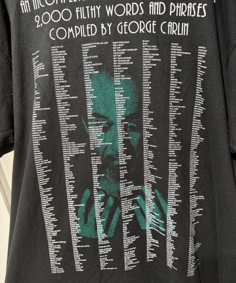 00s George Carlin 放送禁止用語Tシャツ