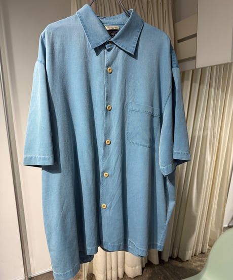 90s Nat Nastシルクコットン半袖シャツ