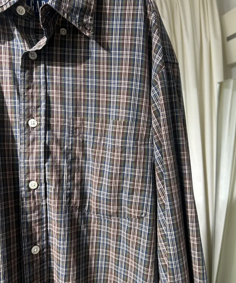00s GAP チェックボタンダウンシャツ