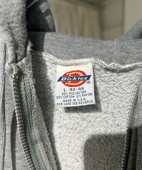 90s DICKIES レーヨン混 ジップアップパーカー