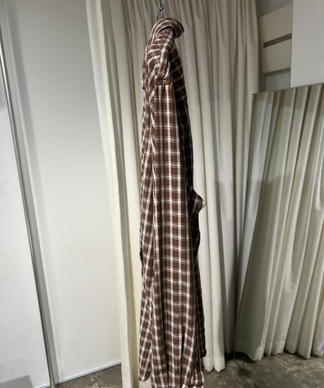 90s Dockers コットンポリ ボタンダウンチェックシャツ