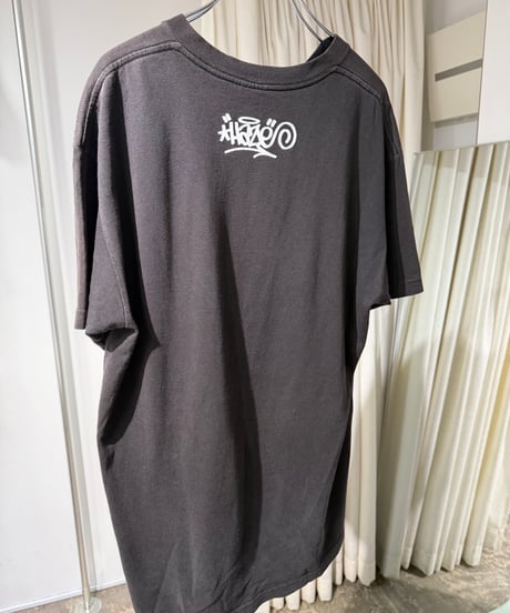 00s Stussy フェードブラックTシャツ