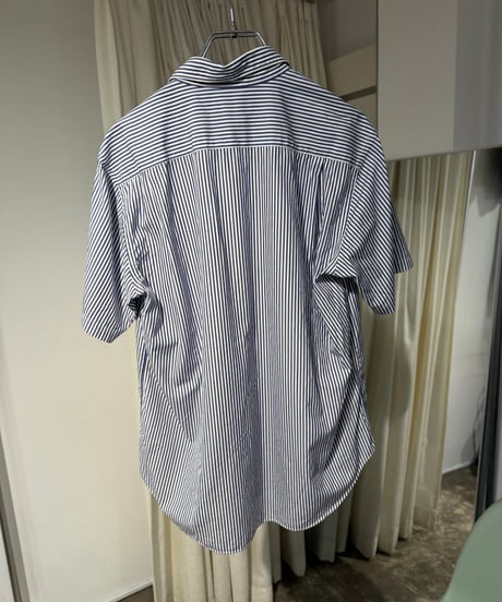COMME des GARCONS HOMME コットンストライプ半袖シャツ