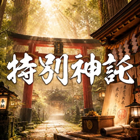 【期間限定】特別神託  ※お申し込み後は必ずお名前とオーダー番号をお送りください。