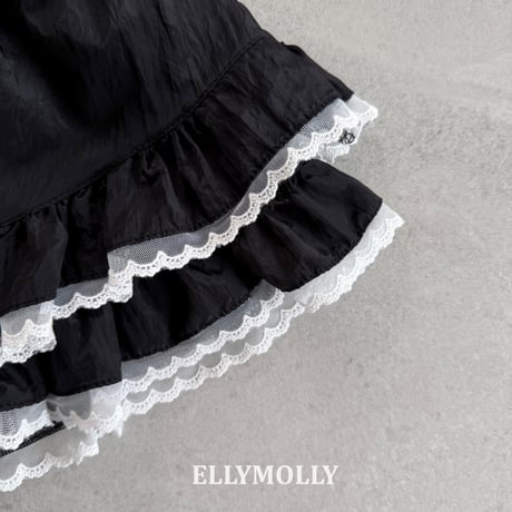 即納※ELLY MOLLY / silk layered skirt