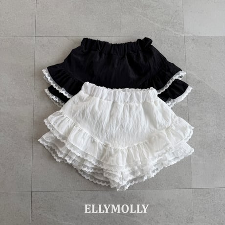 即納※ELLY MOLLY / silk layered skirt