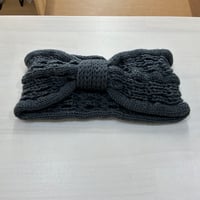 ニットヘアバンドＡ　グレー