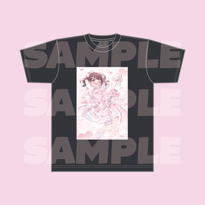 菅野真衣バースデーサマー2026イラスト黒Tシャツ | 菅野真衣バースデー