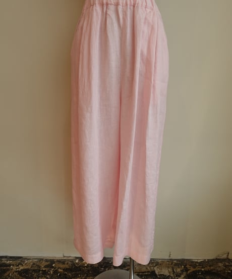 linen two tuck easy pants