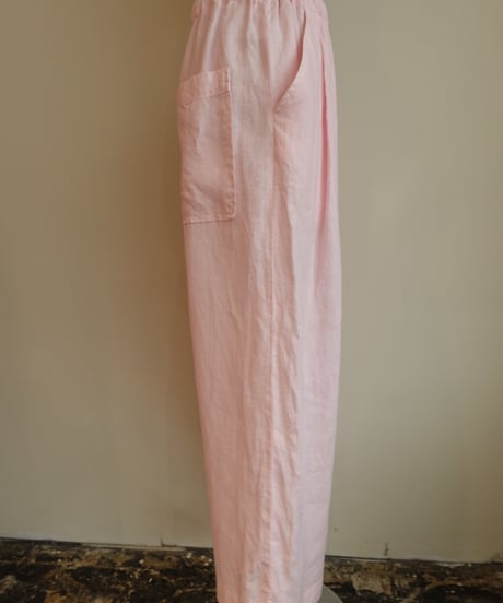 linen two tuck easy pants