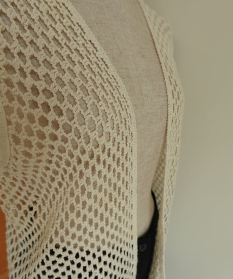 Vintage mesh cotton vest