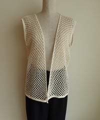 Vintage mesh cotton vest