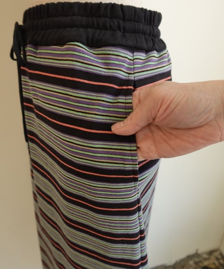 multi border skirt