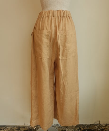 linen two tuck easy pants