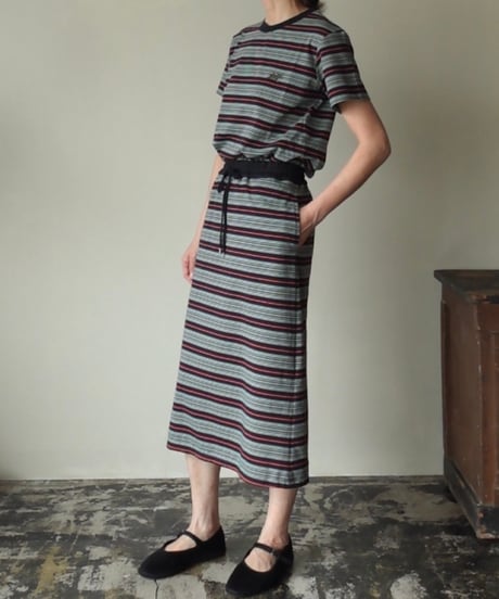 multi border skirt