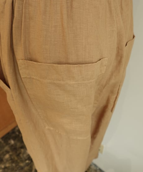linen two tuck easy pants