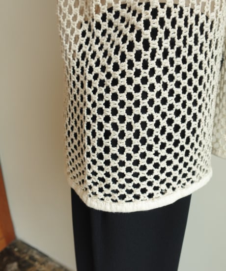 Vintage mesh cotton vest